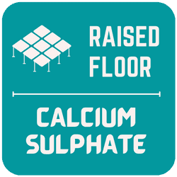 Calcium sulphate antistatic raised floor